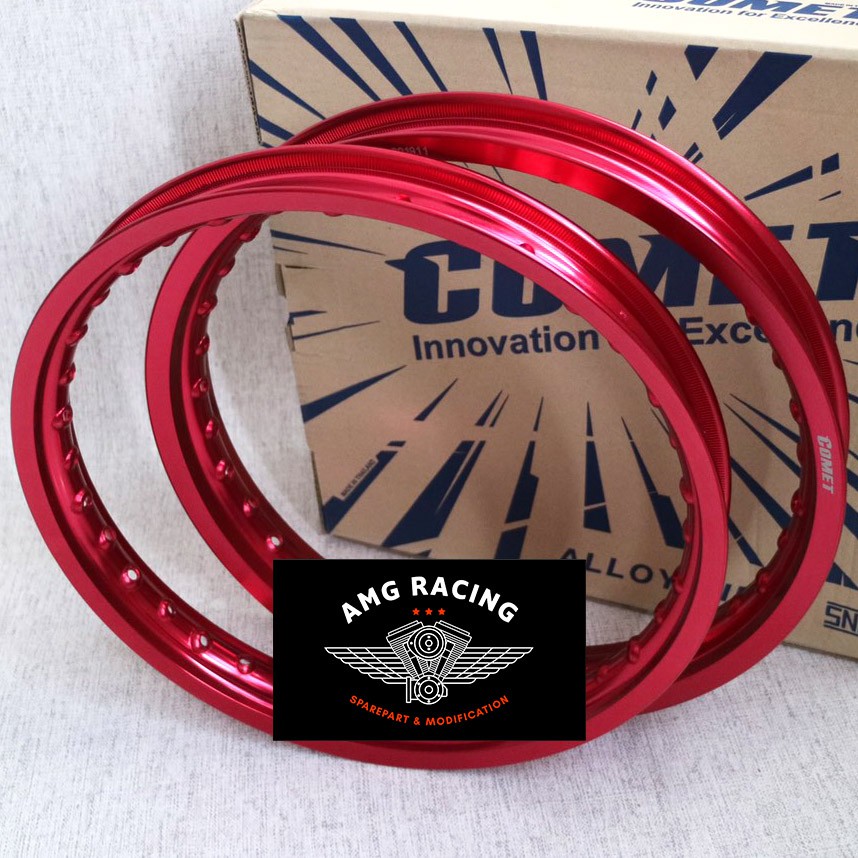 Velg Comet W Shape Ring 17 x 140 / 160 warna Merah Red