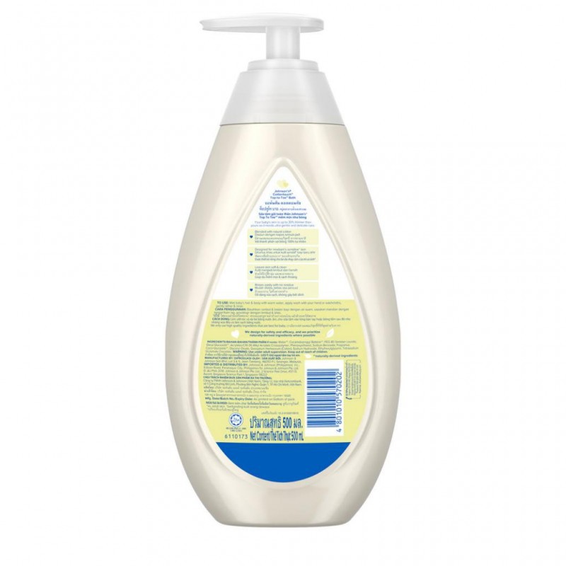 Johnsons Baby Cottontouch Hair and Body Bath Top to Toe Sabun Bayi - 500ml