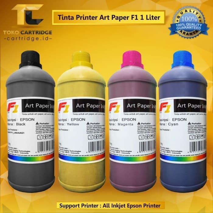 Tinta Premium Canon Yellow 1 Liter, Tinta Dye Base Canon