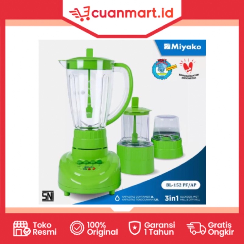 MIYAKO BLENDER BL152 PF / BLENDER PLASTIK BL 152 PF