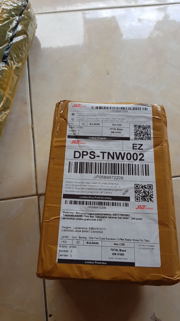 One Two Cups Espresso Coffee Maker Moka Pot Teko Filter 300ml - Z20