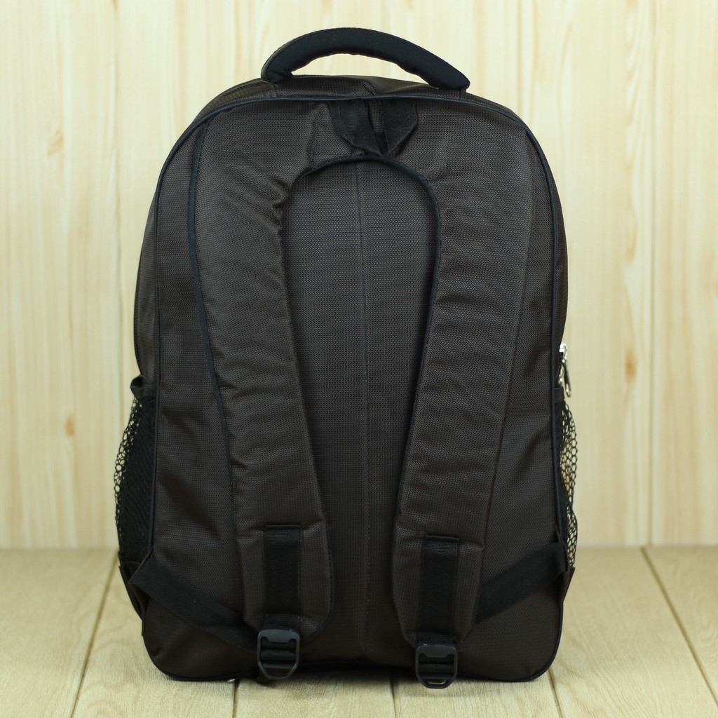Tas Ransel Pria Wanita Back Pack Laptop Alfito Colour Coklat Trendy Bahan Tebal Kuat Berkualitas