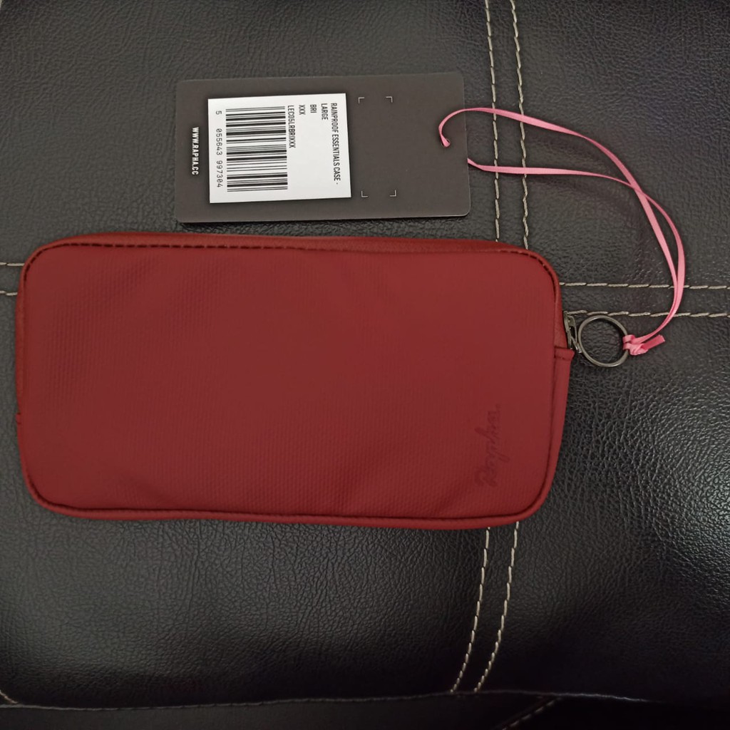 Dompet Rapha Tas Hp RED MAROON Rainproof Essentials Case Large Gowes