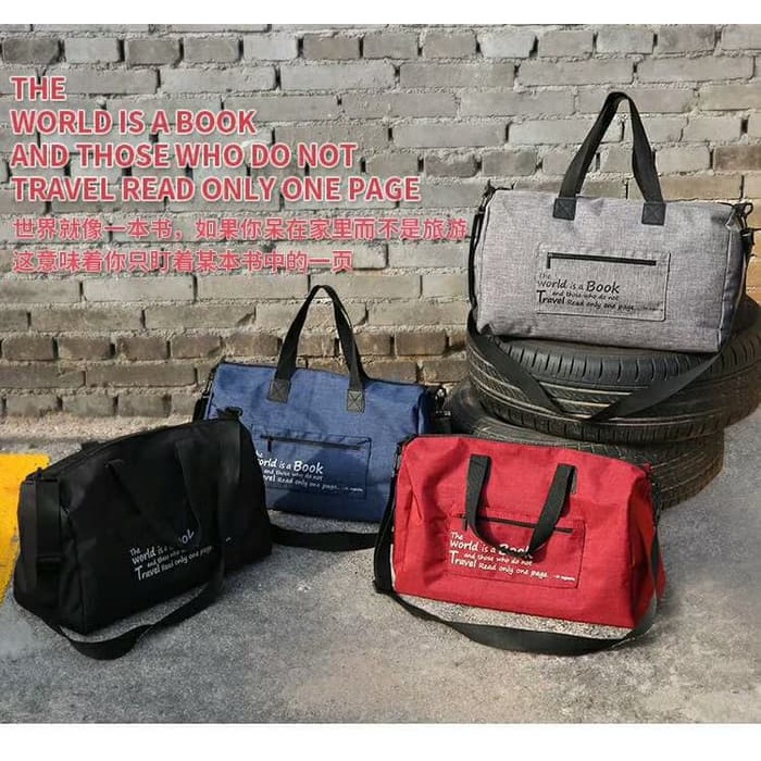 Tas Jinjing Travel Bag Duffle Bag Portable World Doky