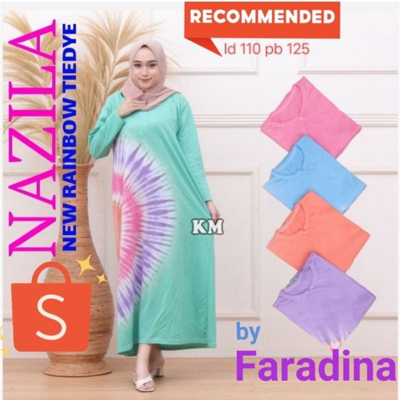 Gamis Murah Super Best Seller Gamis Kaos Tiedye Gamis Pelangi Grosir