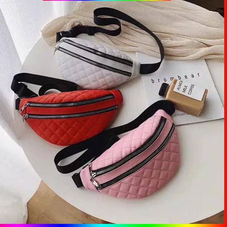 Produk ada Waistbag Wanita NADIA PREMIUM Tas Selempang Slempang Dada Depan Pinggang Cewek Slingbag P