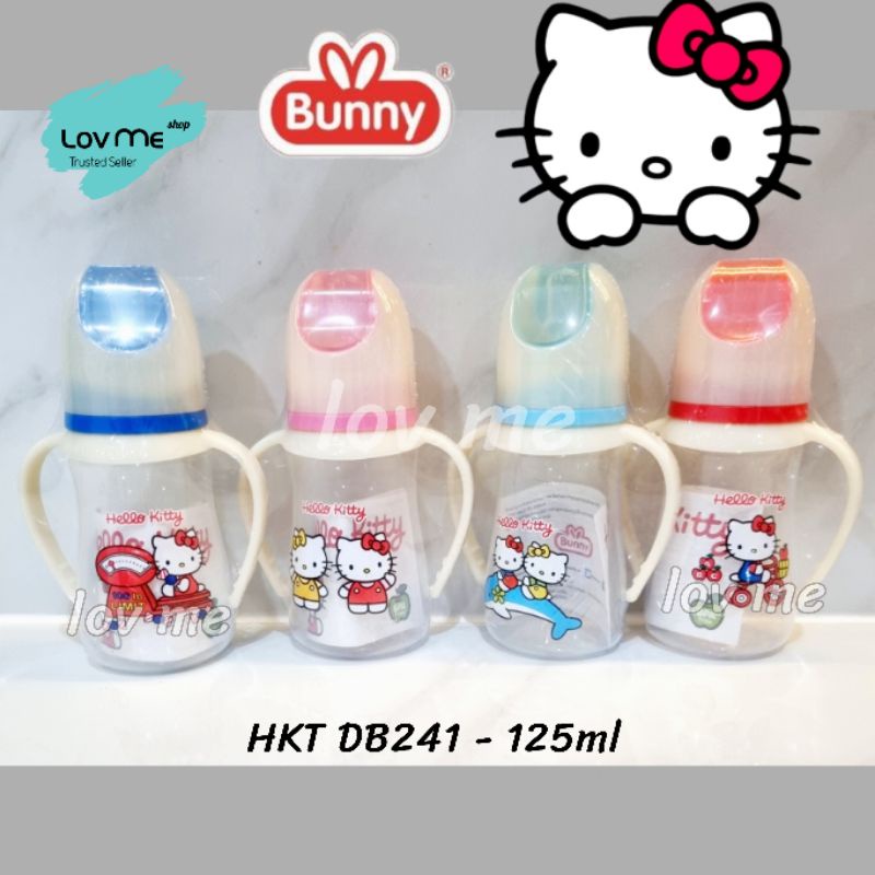 lov me❤️ Lusty Bunny Botol Susu Bayi ada pegangan Hello Kitty Handle BPA Free HKT DB241 DB281