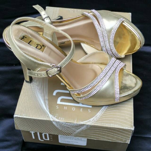 High heels fladeo gold