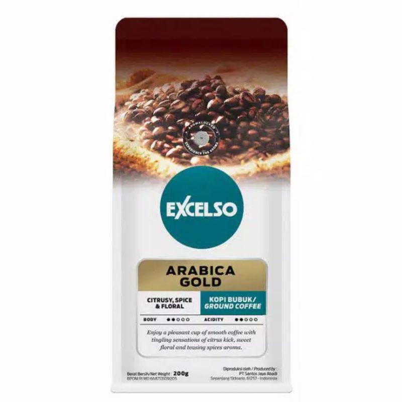 

Excelso Arabica Gold Coffee 200 gram - Biji (grind size by request)