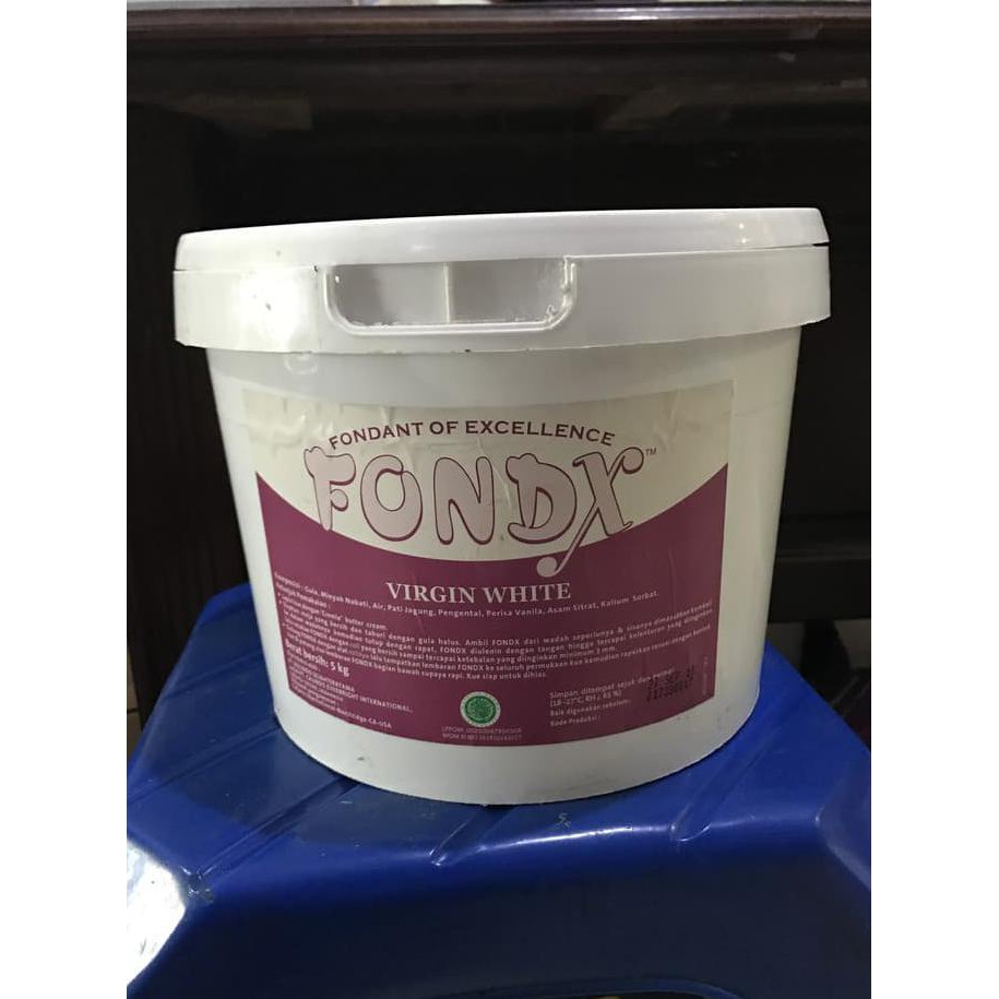 

Fondant Icing Sugar Fondx Virgin White (Putih) - Hiasan Kue Repack 1kg