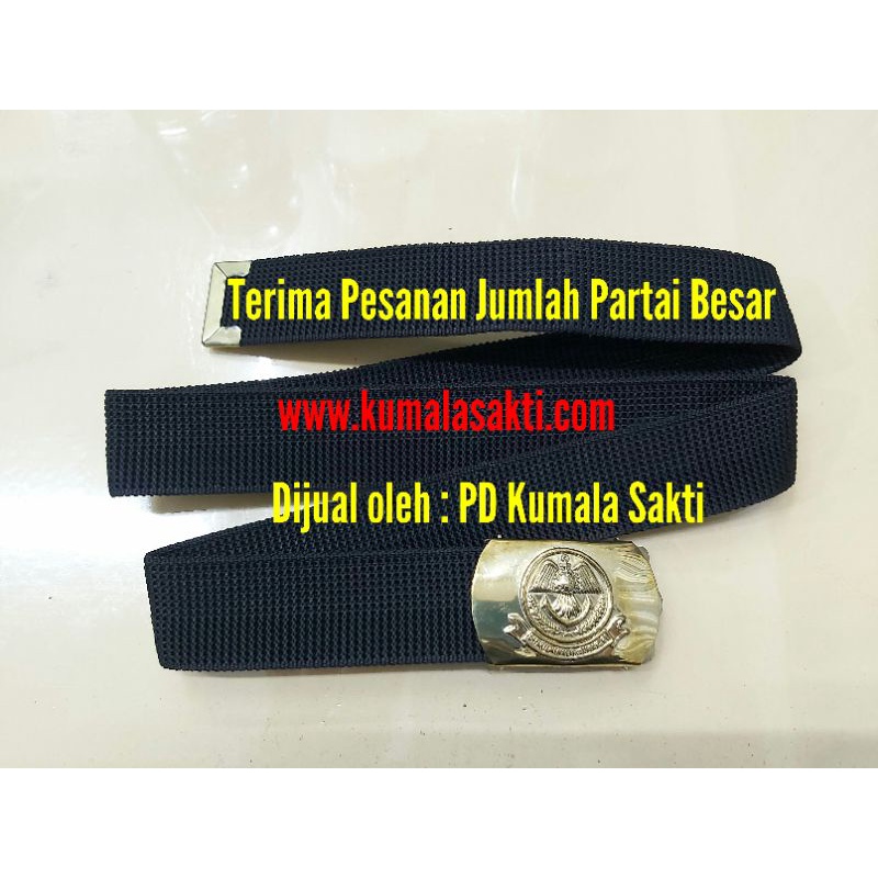 Sabuk Dishub Braso Hitam Putih|Gesper Dishub|Ikat Pinggang Dishub|Sabuk Dalaman|Topi Dishub|Rompi Dishub|Kaos Dishub|Kopel Dishub|Wing Dishub