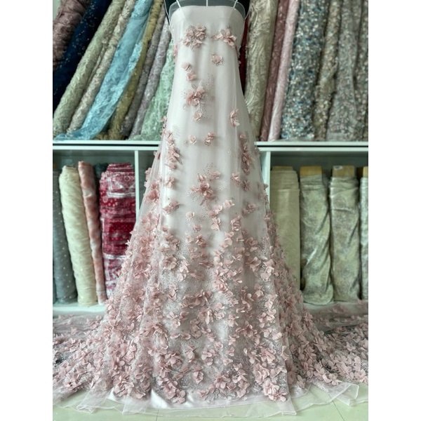Tulle Flower 3D Bordir