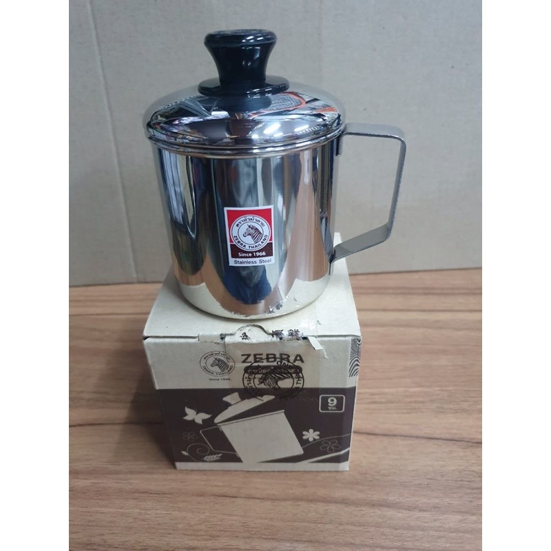 Zebra mug tutup stainless steel Zebra