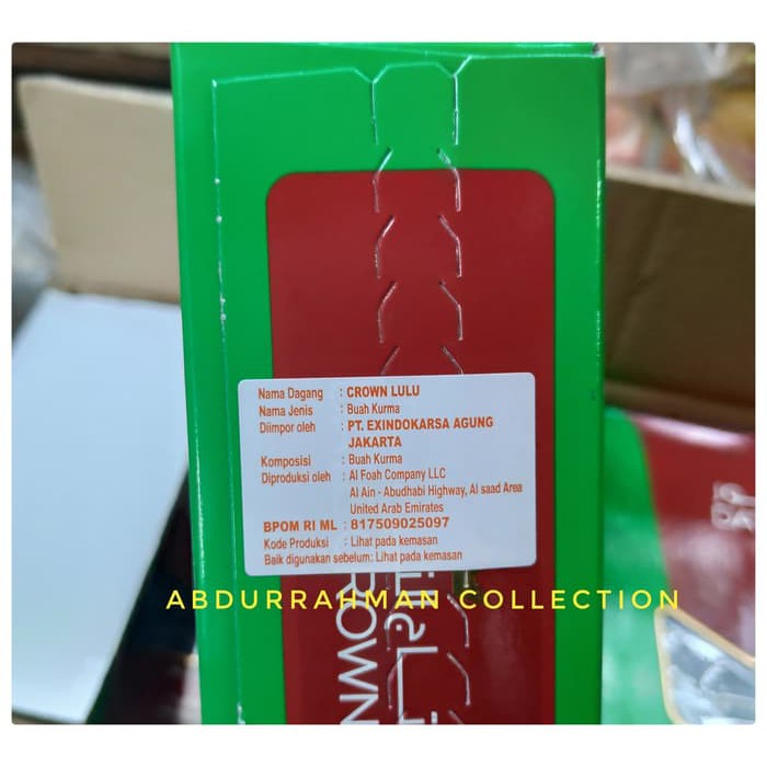 

KURMA DATE CROWN LULU UKURAN 1 KILO