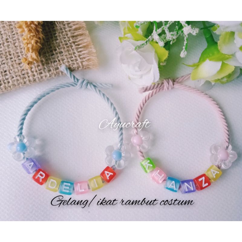 Gelang/ikat rambut costum