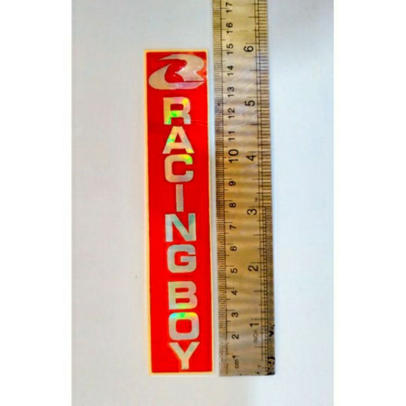 STICKER STIKER TIMBUL HOLOGRAM RACING BOY