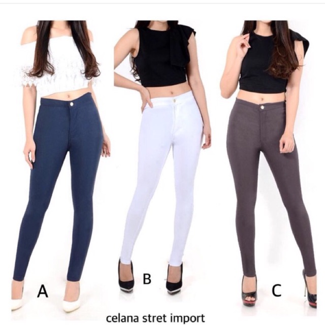 HIGHWAIST PREMIUM PANTS - HIGH WAIST COTTON JEANS / Celana High Waist Premium