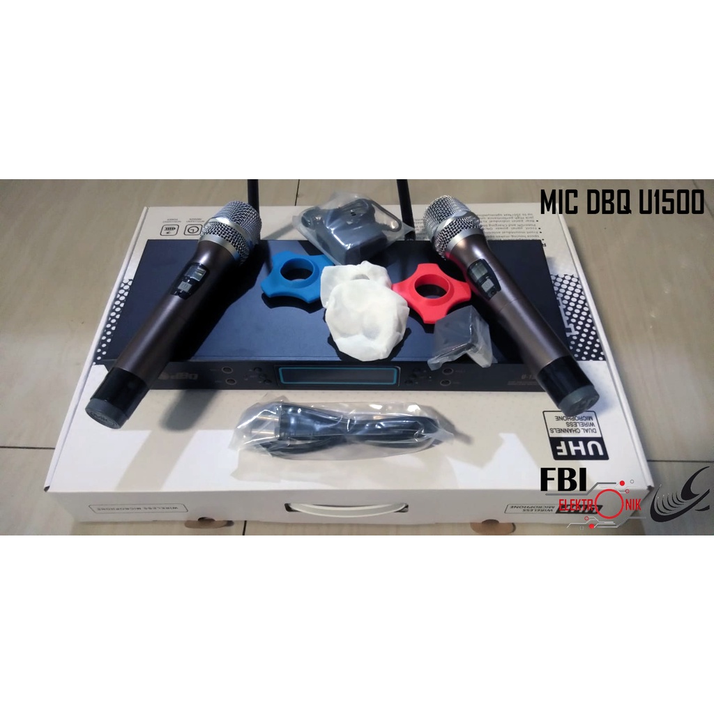 MIC MICROPHONE WIRELESS DBQ U1500 / MIC VOCAL / MIC VOKAL