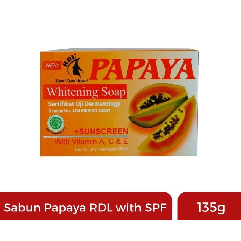 SKINCARE PAPAYA BDL BPOM / Sabun Batang Papaya rdl ratu duta lestari