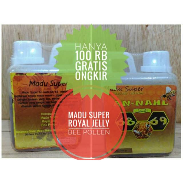 

Madu Super Royal Jelly dan Bee Pollen