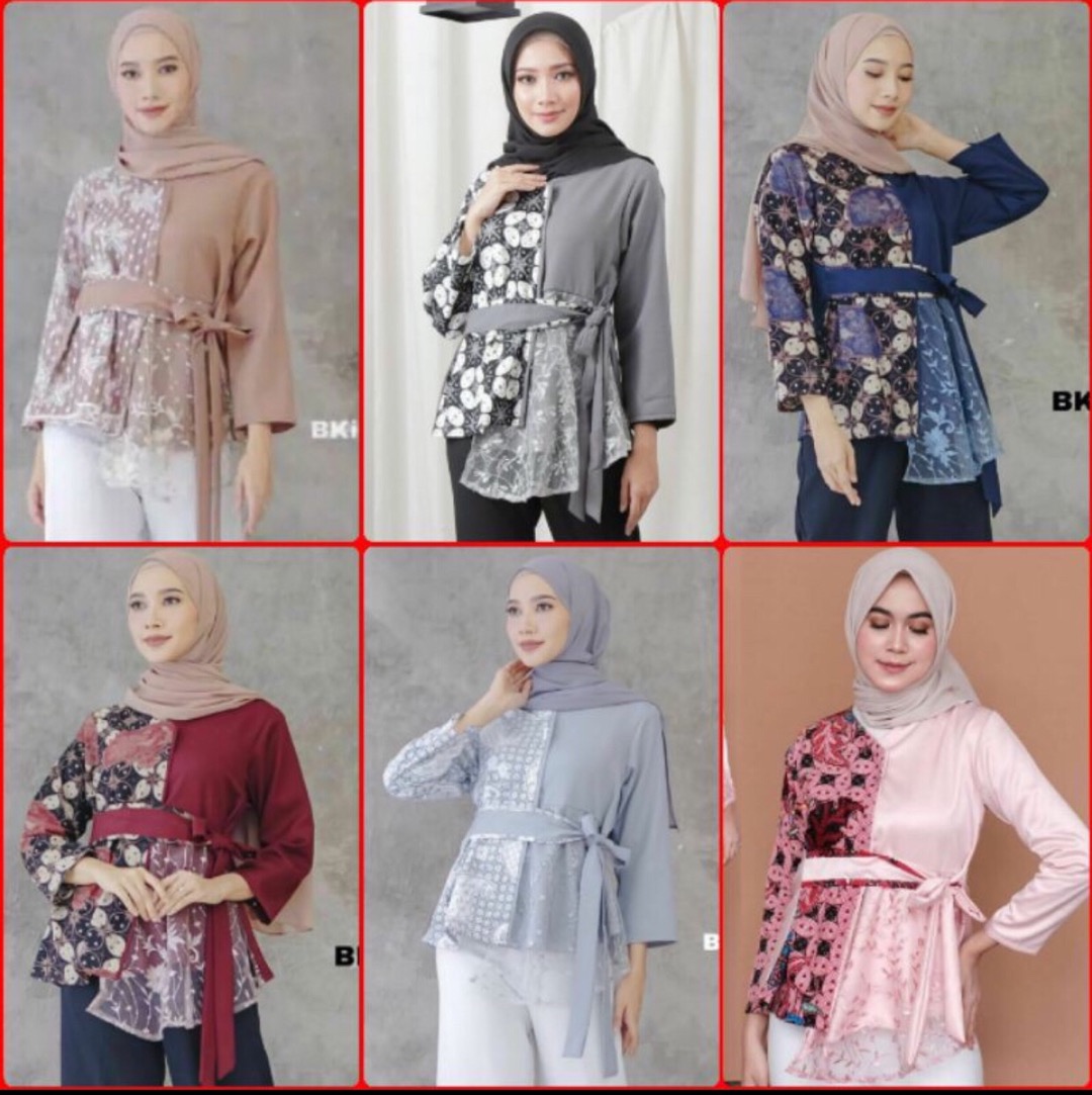 Atasan Batik Dolby Dolbi Dobby Doby Tenun Sutra Tulis Halus Katun Atbm Baron ,sarombit Atasan