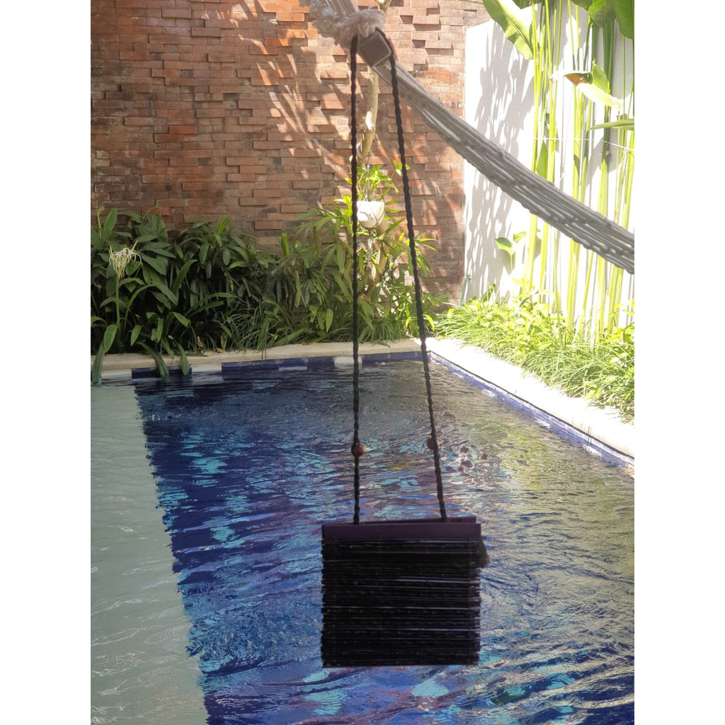 Promo tas  toteBali unik handle kayu handmade tas ungu Lilac