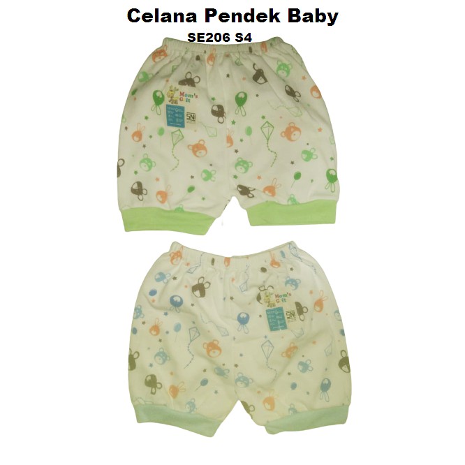 Celana Katun POP &amp; Celana Pendek Baby New Born TERDAFTAR SNI / Celana Pendek Bayi New Born SE206