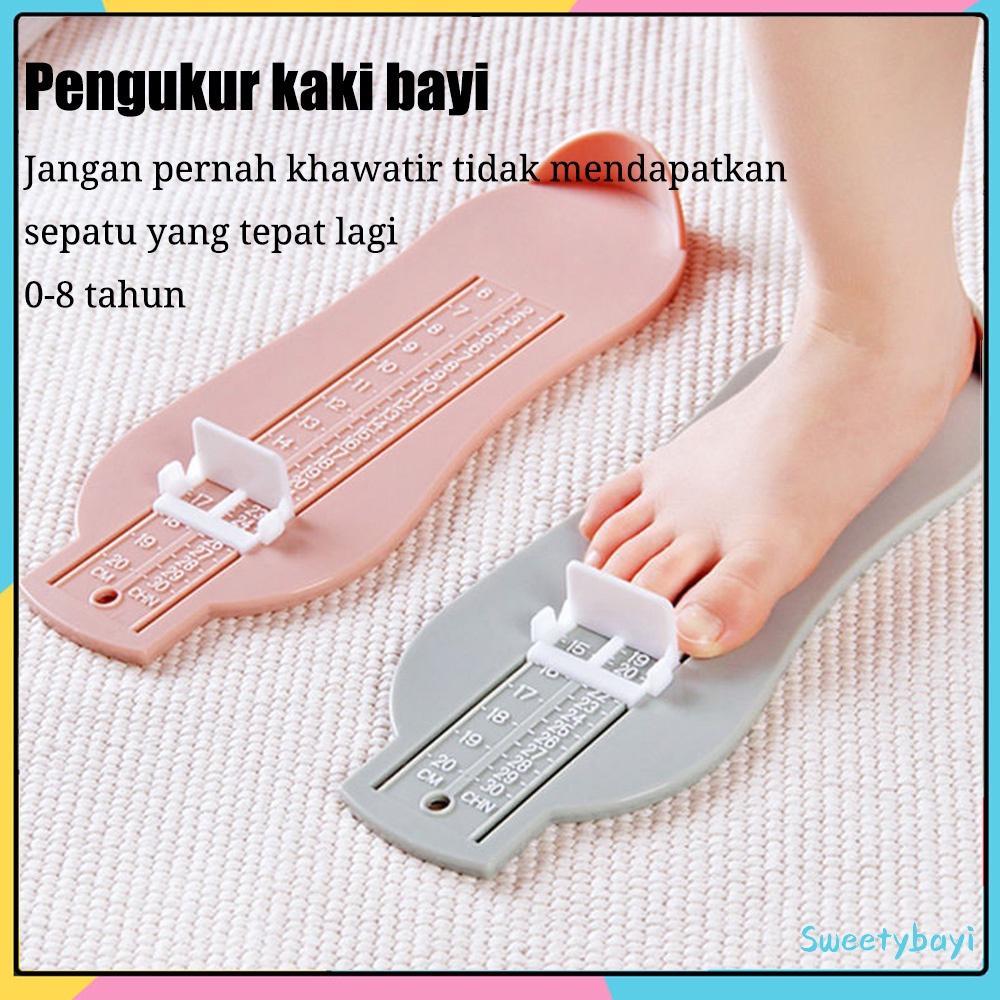 Sweetybayi Pengukur kaki anak alat ukur kaki bayi foot measurement tool