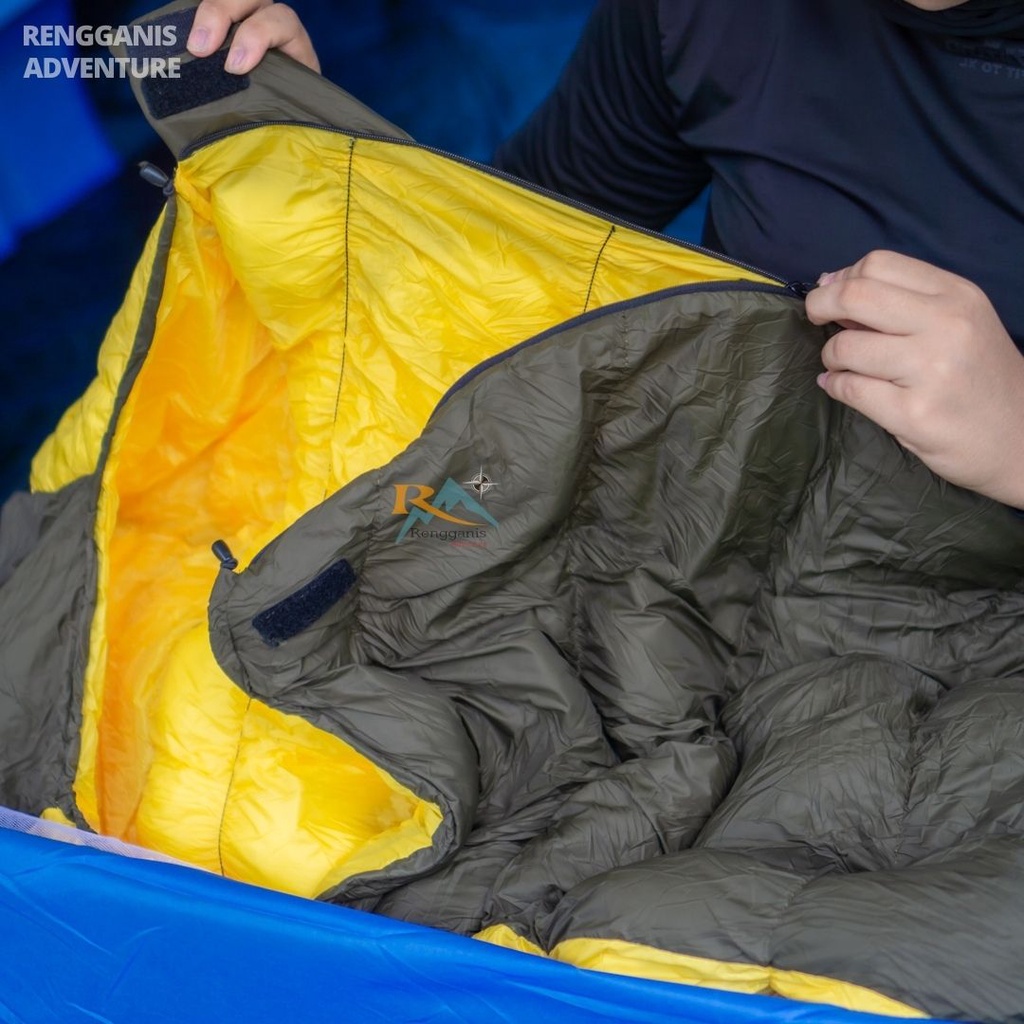 Sleeping Bag BEGONIA Fairbanks Ecodown Stretch Hugger Kantong Tidru Camping Kepompong