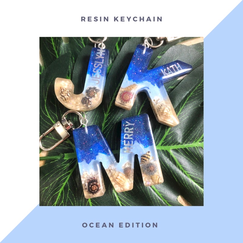 Custom Resin Letter Keychain / Gantungan Resin Custom