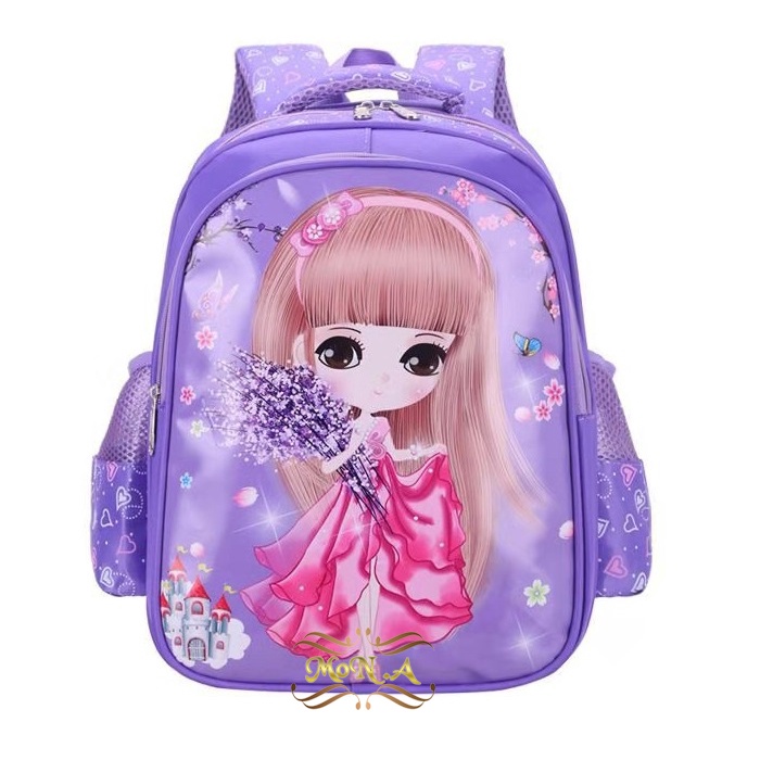 Tas Ransel Sekolah Anak SD / TK / PG Backpack karakter Cewek Girls - M0168