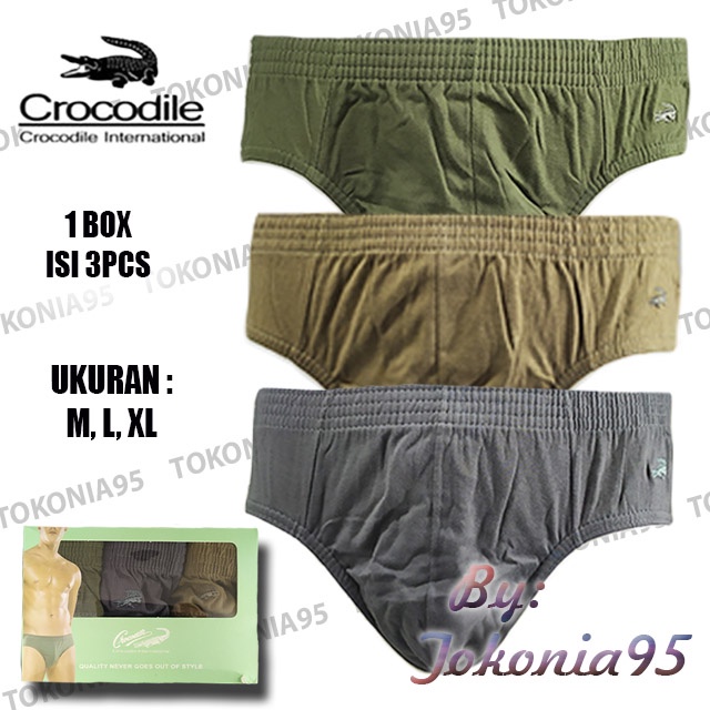 Crocodile Celana Dalam Pria Art 242 box isi 3