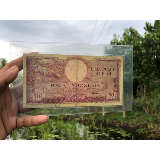 Uang Kuno 50 Buaya VF 011