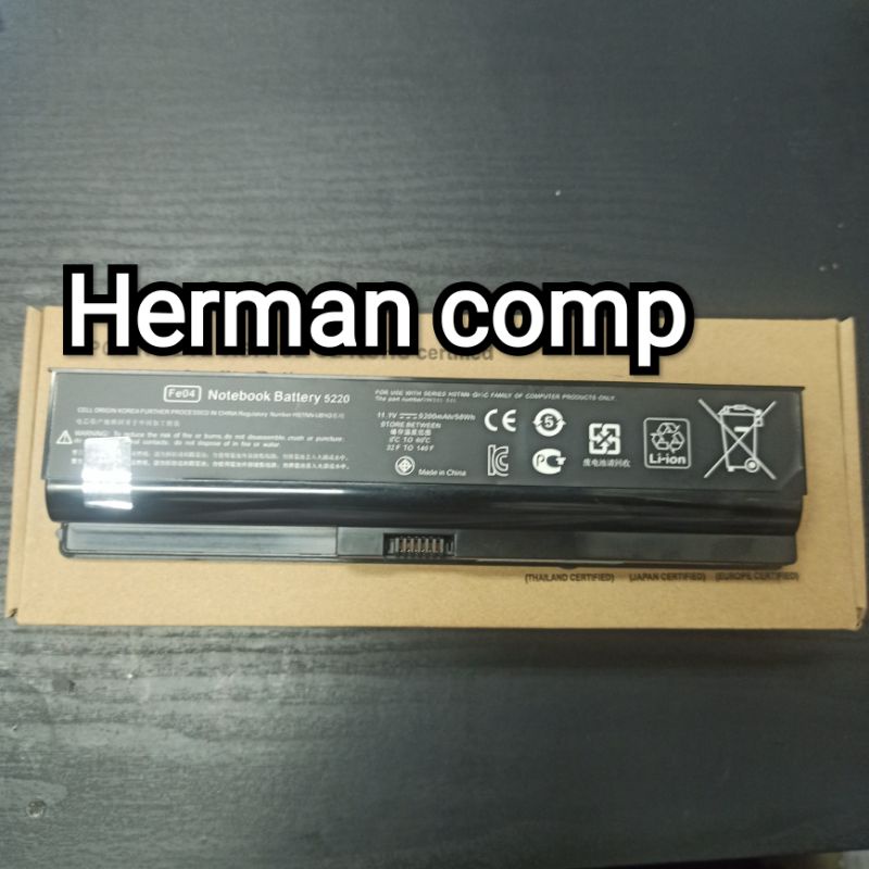 Baterai Hp ProBook 5220 5220M FE04 HSTNN-UB1Q HSTNN-Q85C HSTNN-CB1Q 5200mAh 58Wh