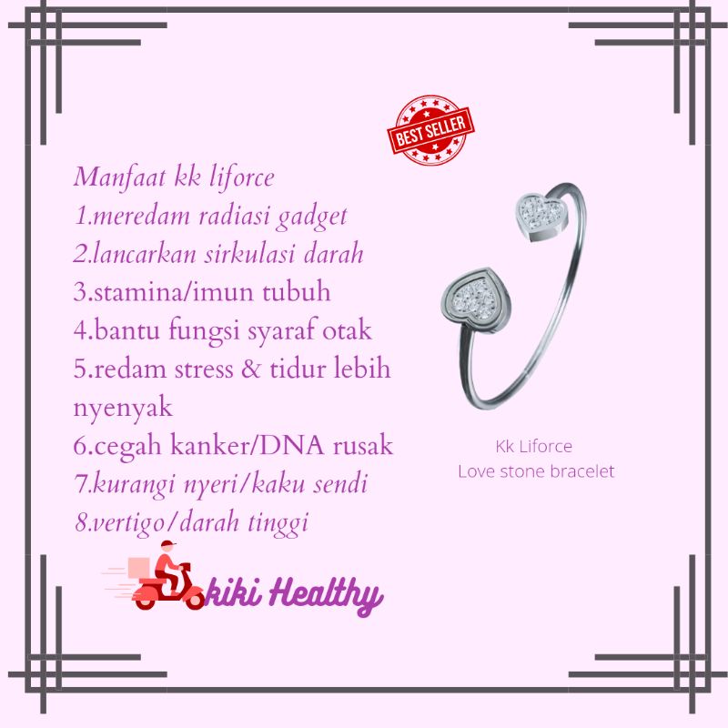 kk Liforce love Stone breclet kk Liforce kalung kesehatan kk Liforce souvernir leslar kk Liforce kal