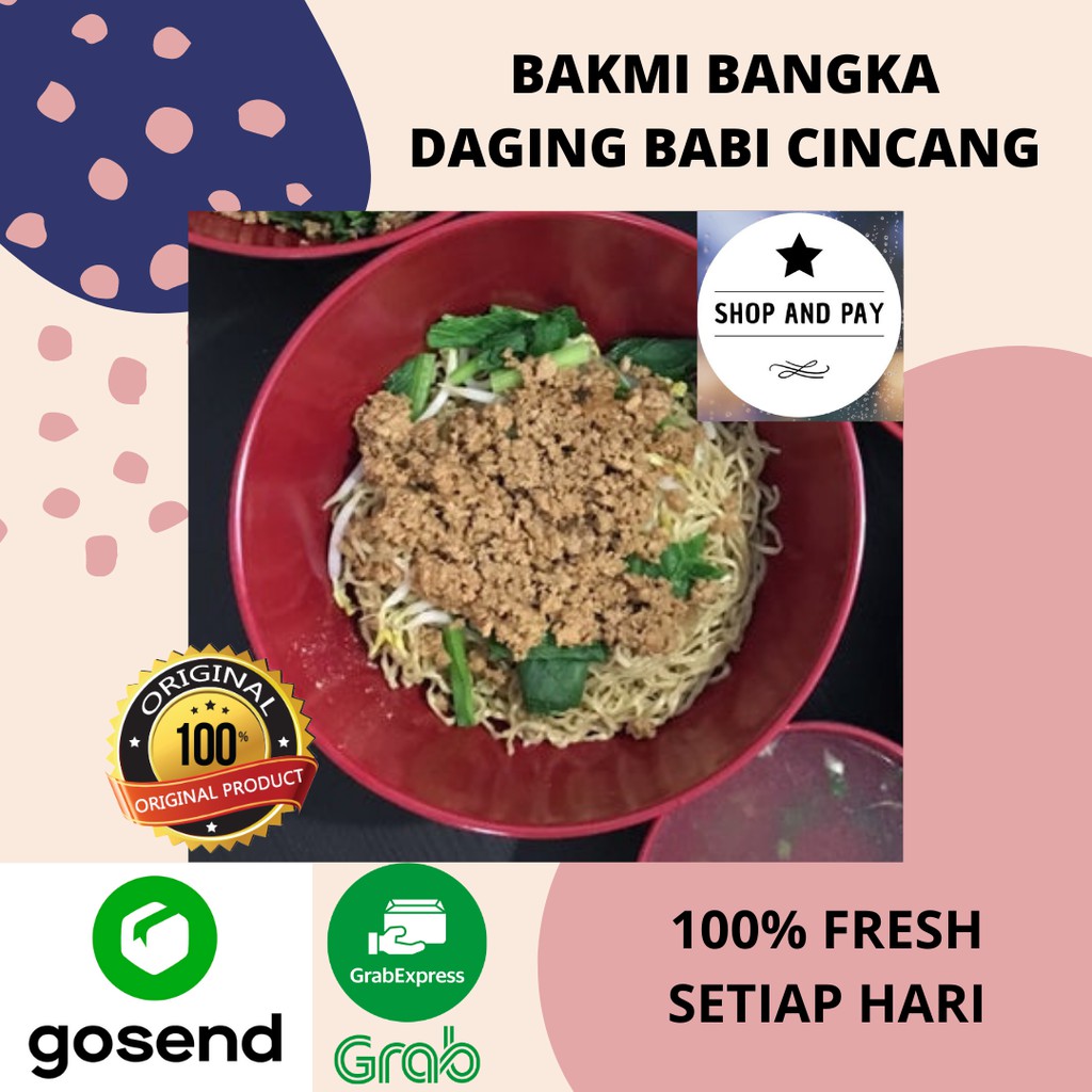 

Bakmi Bangka Daging Babi Cincang | FRESH 100% SETIAP HARI