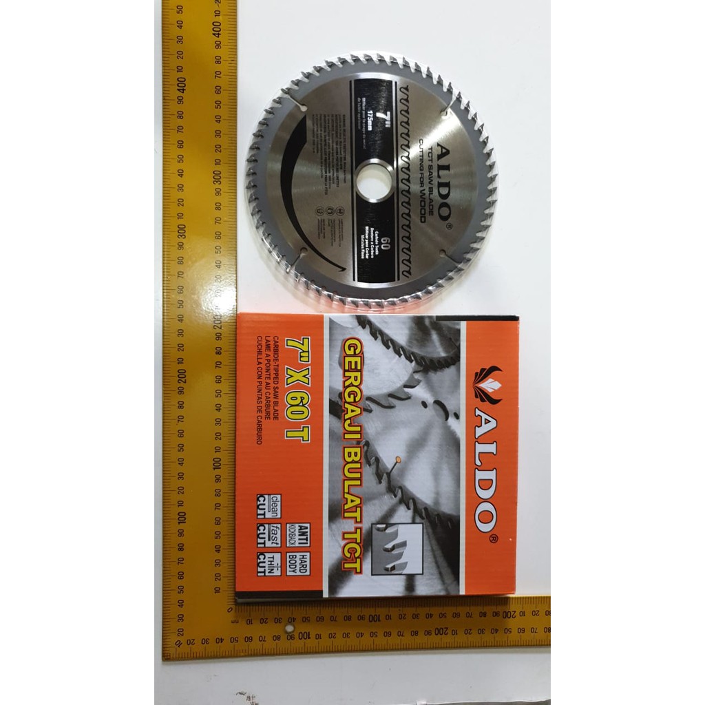 ALDO Saw Blade Kayu Mata Gergaji Circular 7 in x 60T TCT Wood bosch