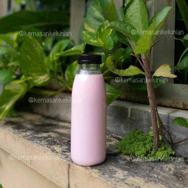 Botol plastik 350ml valencia wide neck 100 pcs per pack