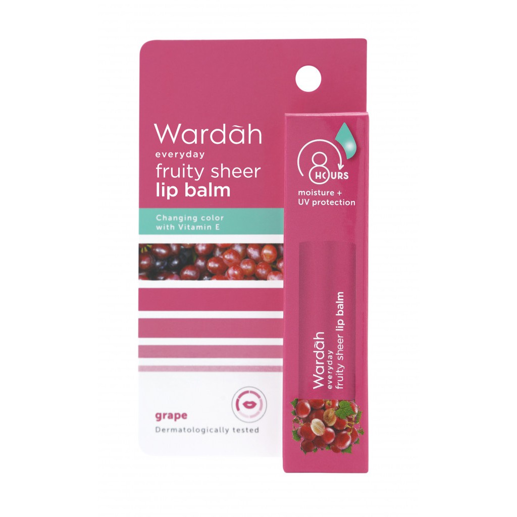 Wardah Everyday Fruity Sheer Lip Balm | Pelembab Bibir