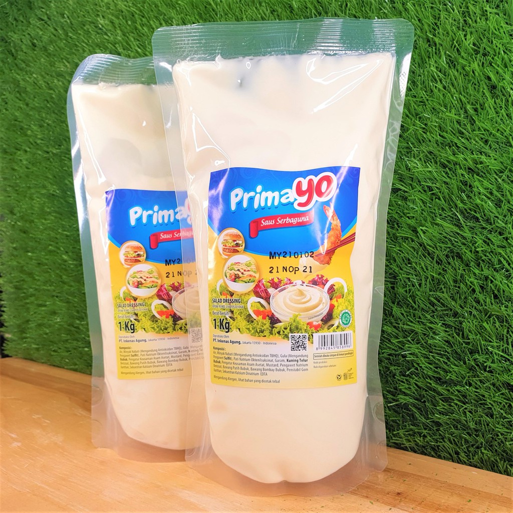 

Prima Agung Saus Mayonaise 1 Kilogram / Saos Mayones Enak Berkualitas / Halal