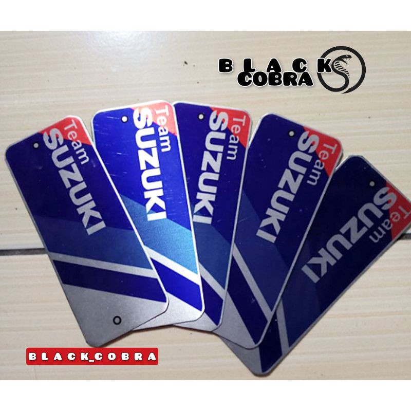 Emblem Team SUZUKI Aluminium Knalpot Racing