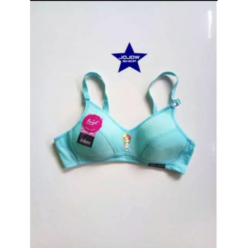 6 PCS/Grosir Lusinan Bra remaja Angel - bh ABG tanpa busa Kait Dua