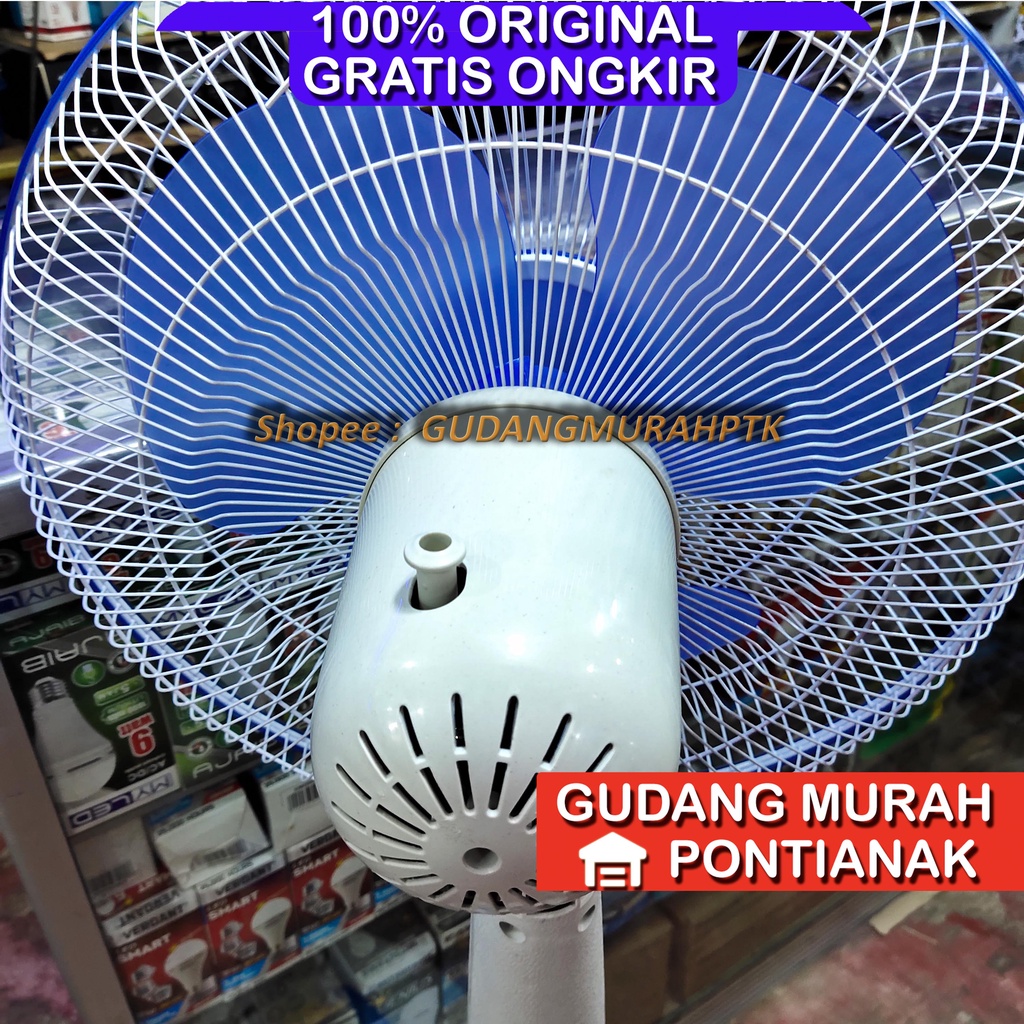 Stand fan GMC 308 / 307 / kipas angin berdiri / tumpu (16 IN) SNI KUALITAS BAGUS