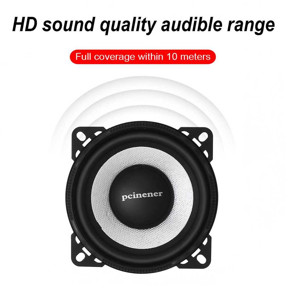 Pcinener Speaker Mobil HiFi 4 Inch 120W 2 PCS - TS-450