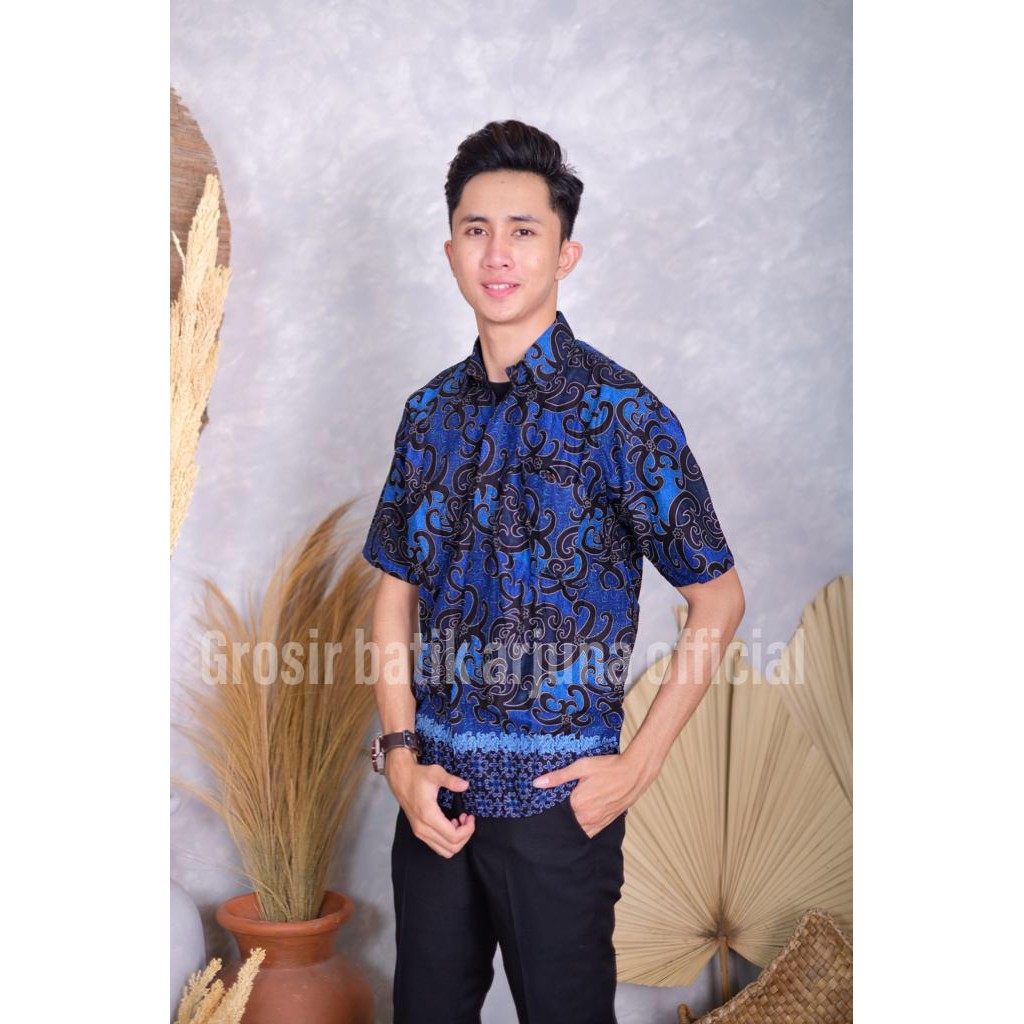 BATIK LAKI LAKI LENGAN PENDEK M L XL XXL XXXL