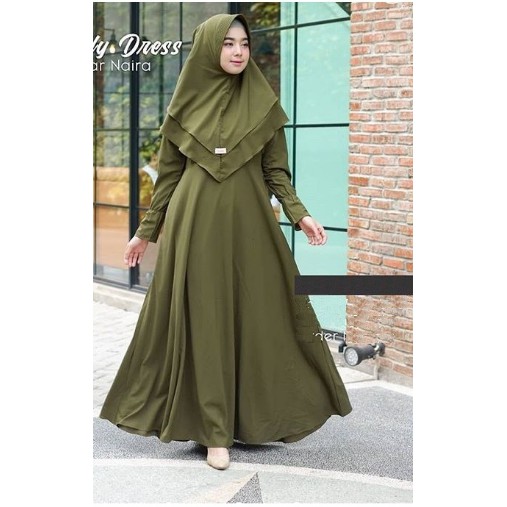 Prduk Laris Gamis Syari Polos Maxmara Lux Anayah - Real Picture