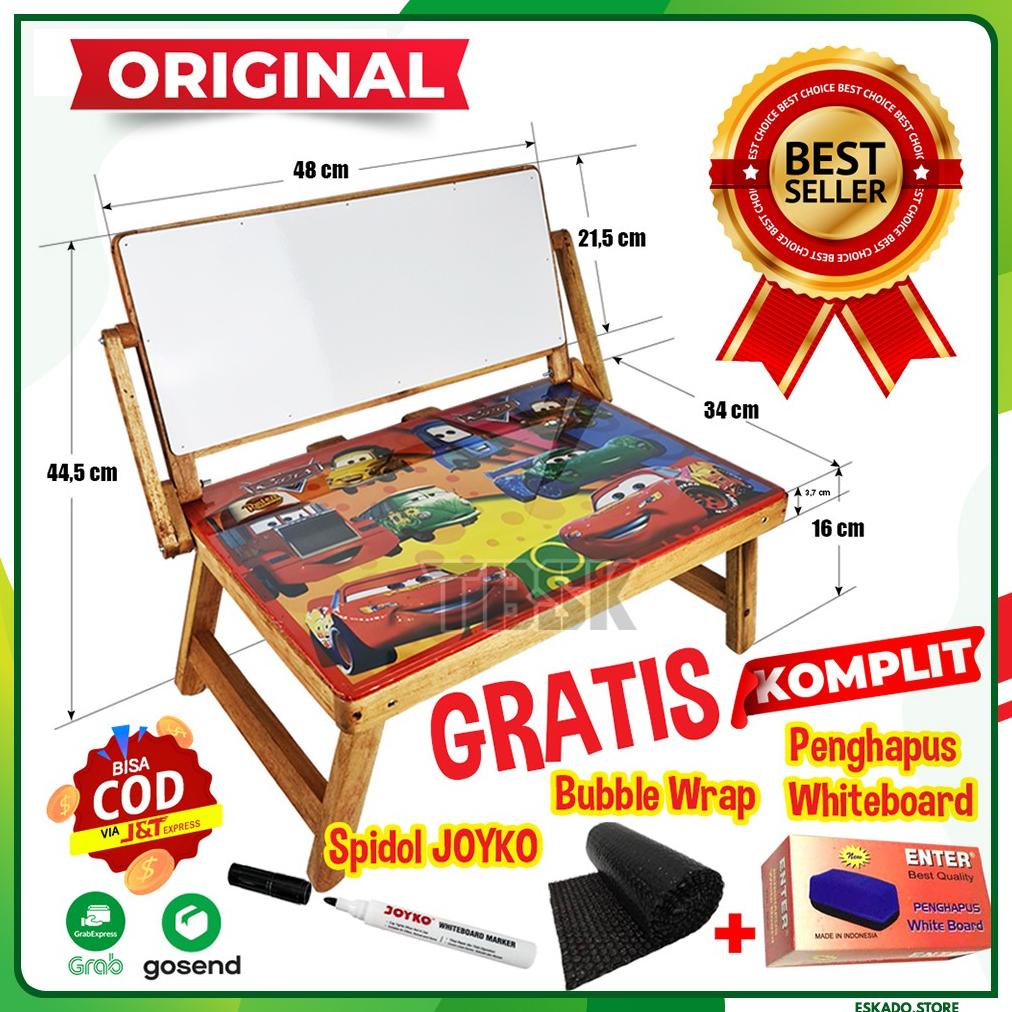 

[Komplit] Meja Belajar Lipat Whiteboard + Spidol Dan Penghapus