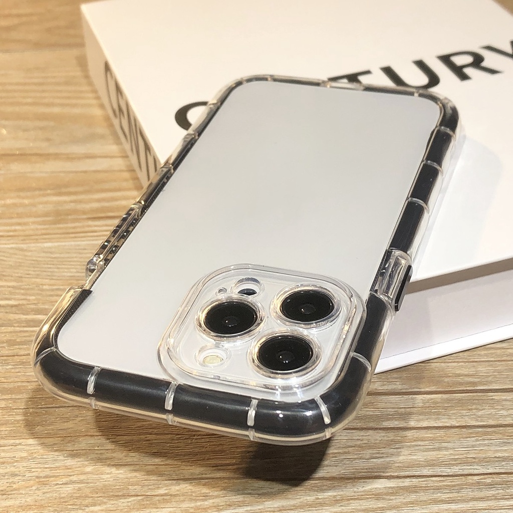 Soft Case Silikon Transparan Luminous Untuk iPhone 13 12 11 Pro X XS Max XR