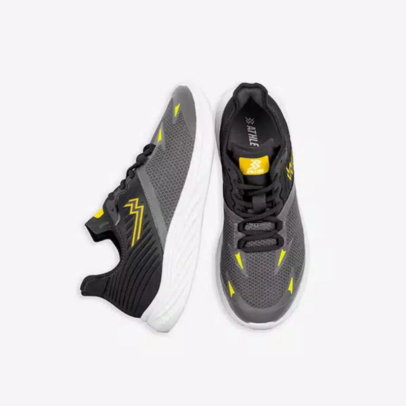 Athletica  Flash Ghost Black Grey Pine | Sepatu Running | Sepatu Olahraga |