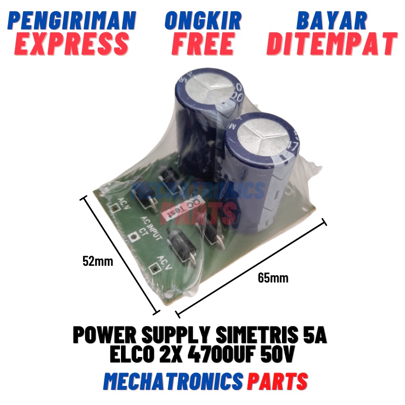 [PSU-9036] POWER SUPPLY SIMETRIES 5A ELCO 2X 4700UF 50V